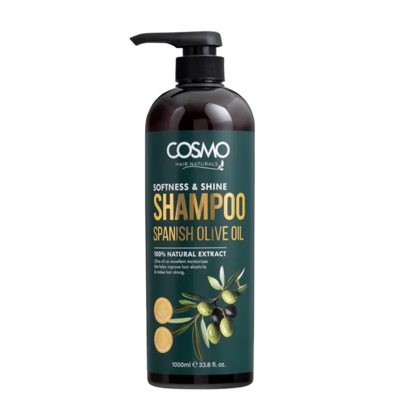 شامپو روغن زيتون اسپانيايي 100% طبيعي کازمو Natural (1000 میل)