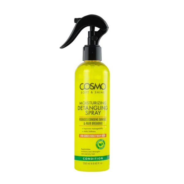اسپري گره باز كن و آبرسان موي فر 250 ميل كازمو Soft&Shine