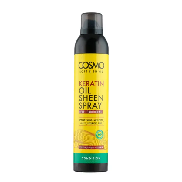 شین اسپری کراتین روغن زیتون موی فر 300 میل کازمو Soft&Shine