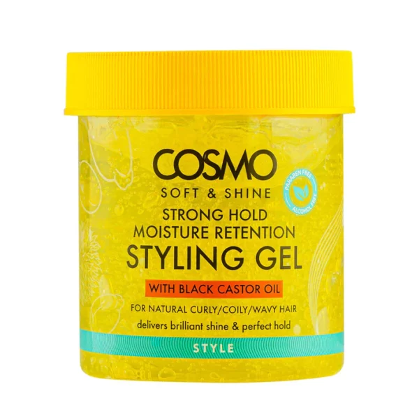 ژل حالت دهنده و حفاظت از رطوبت قوي موي فر 450 ميل كازمو Soft&Shine